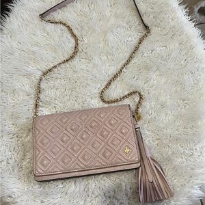 Tory Burch Pink Geometric Crossbody Bag